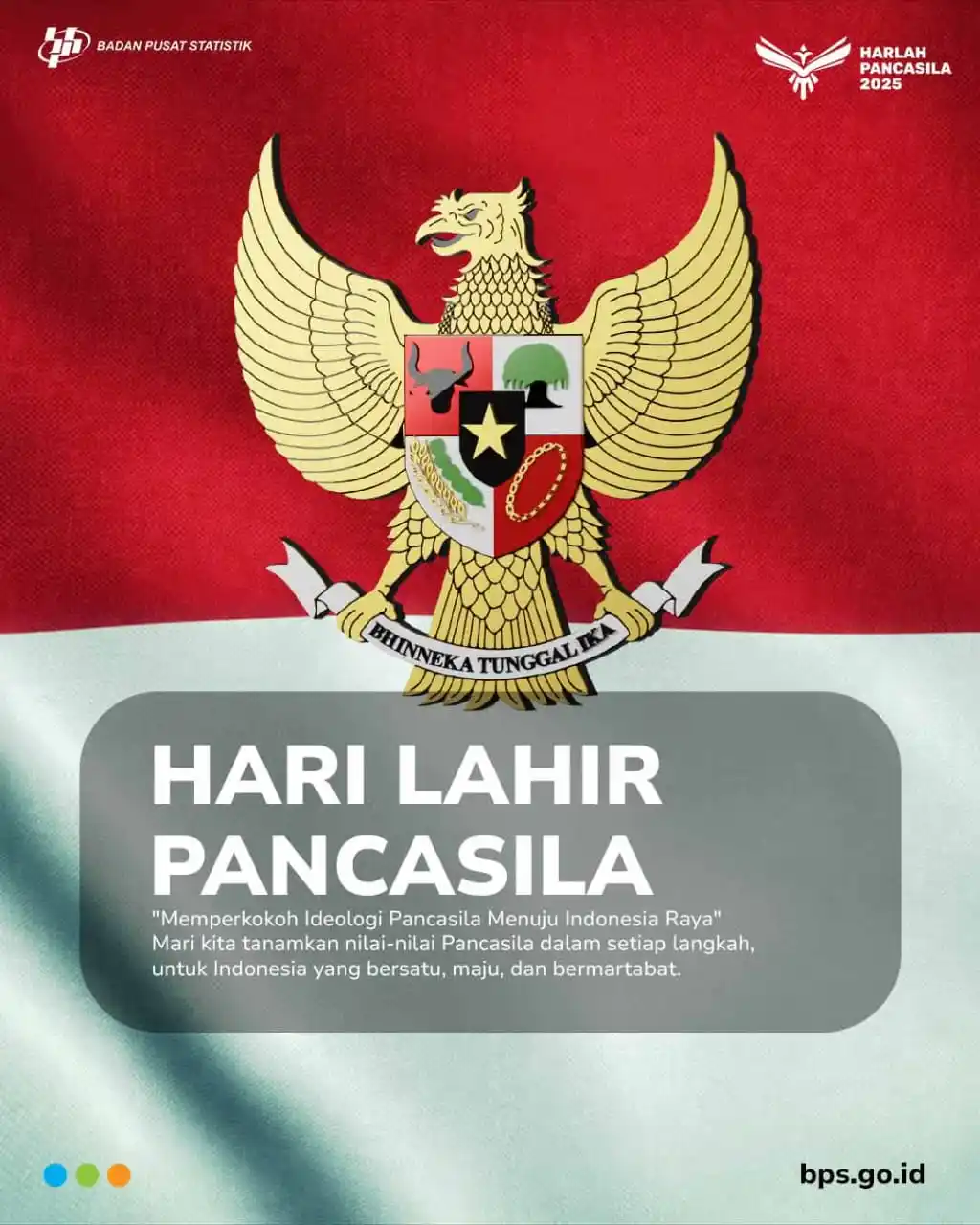 Image from Badan Pusat Statistik: *Memperingati Hari Lahir Pancasila*  Pancasila bukan sekadar dasar neg...
