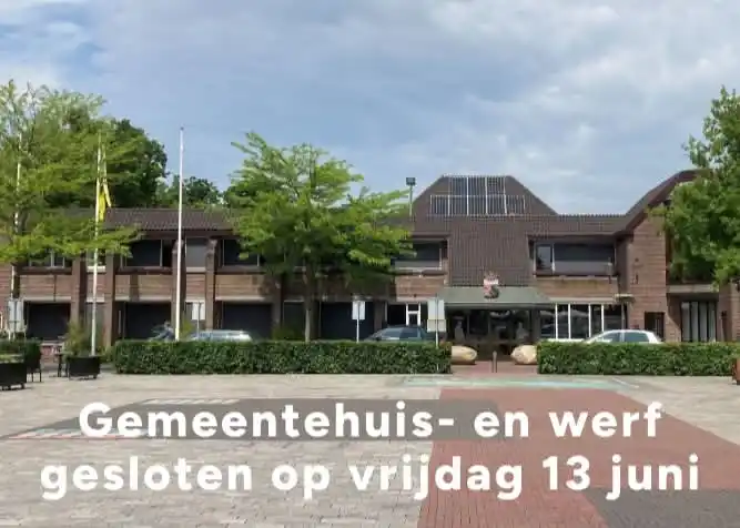 Image from Hulz Media: Op vrijdag 13 juni zijn het gemeentehuis en de gemeentewerf gesloten. ...