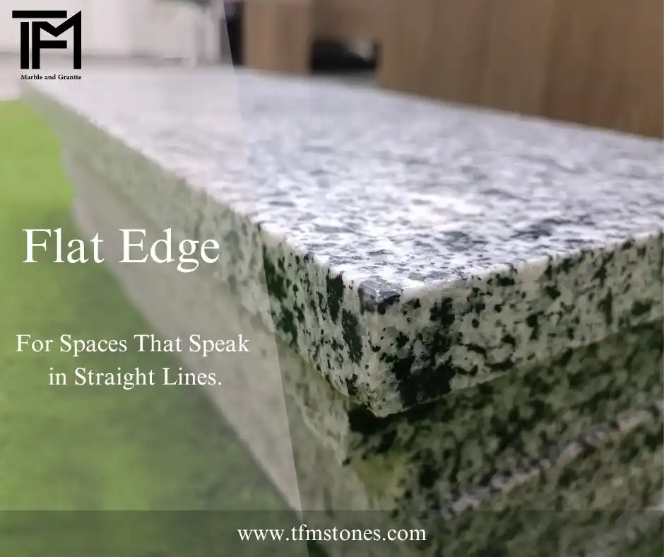 Image from TFM Stones Marble And Granite: Sometimes, less is more and the flat edge finish proves it 🩶🤩 📌Flat...