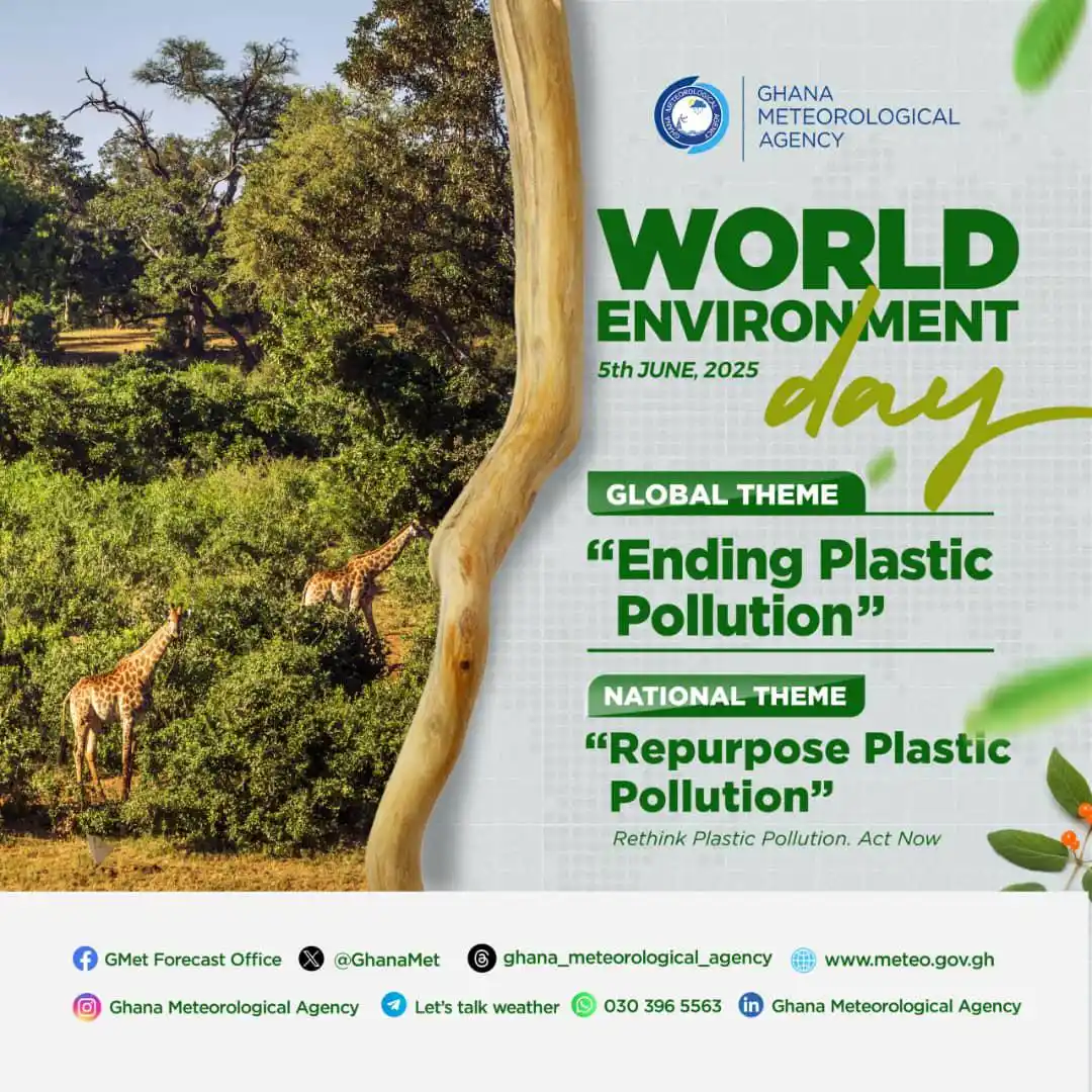 Image from Ghana Meteo. Agency: 🌳🌳🌳This World Environment Day, GMet stands with the world to END PL...