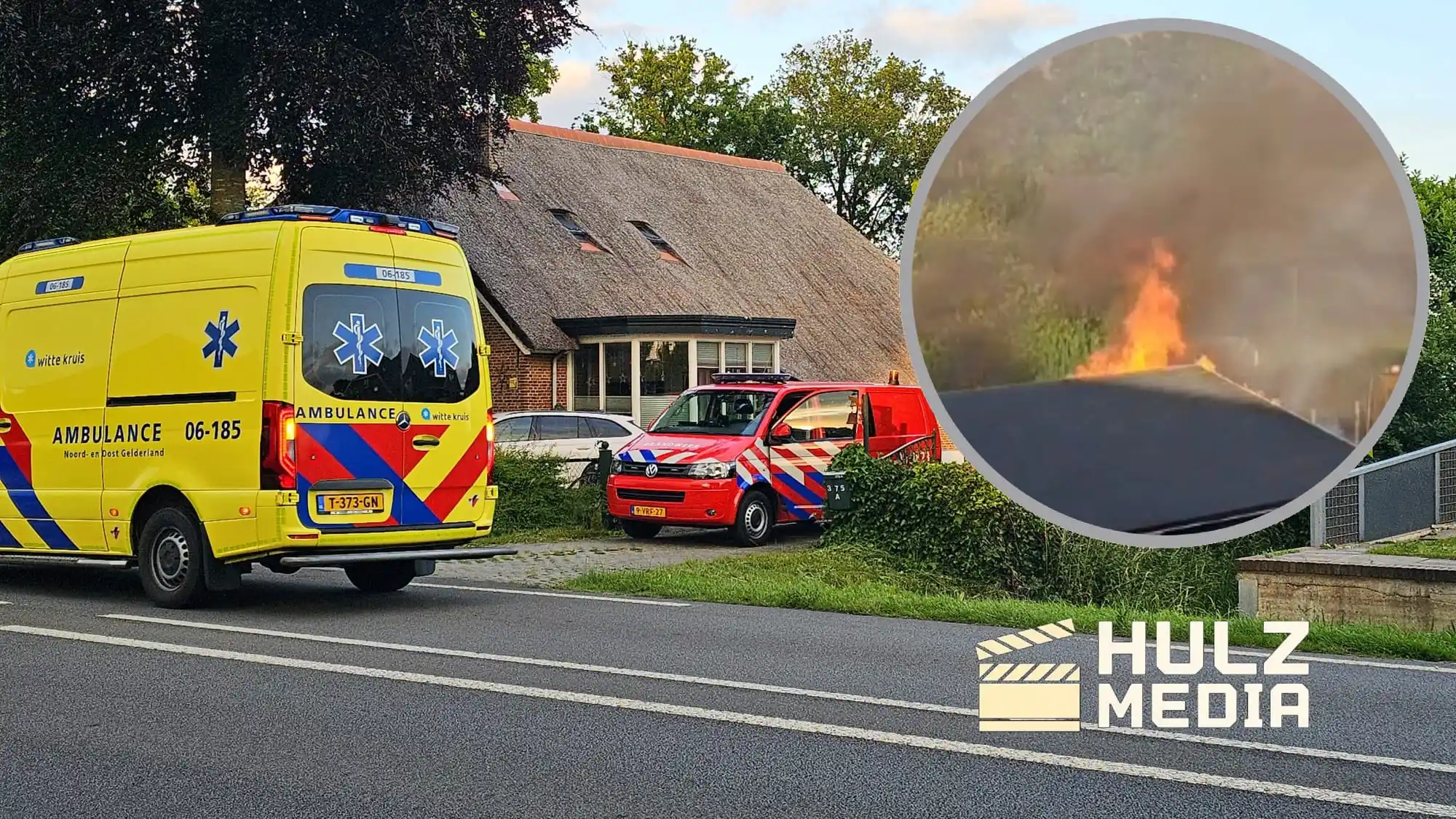 Image from Hulz Media ✅: Tuinhuis grotendeels afgebrand in Oldebroek. (met video) 👇🏻  https:/...