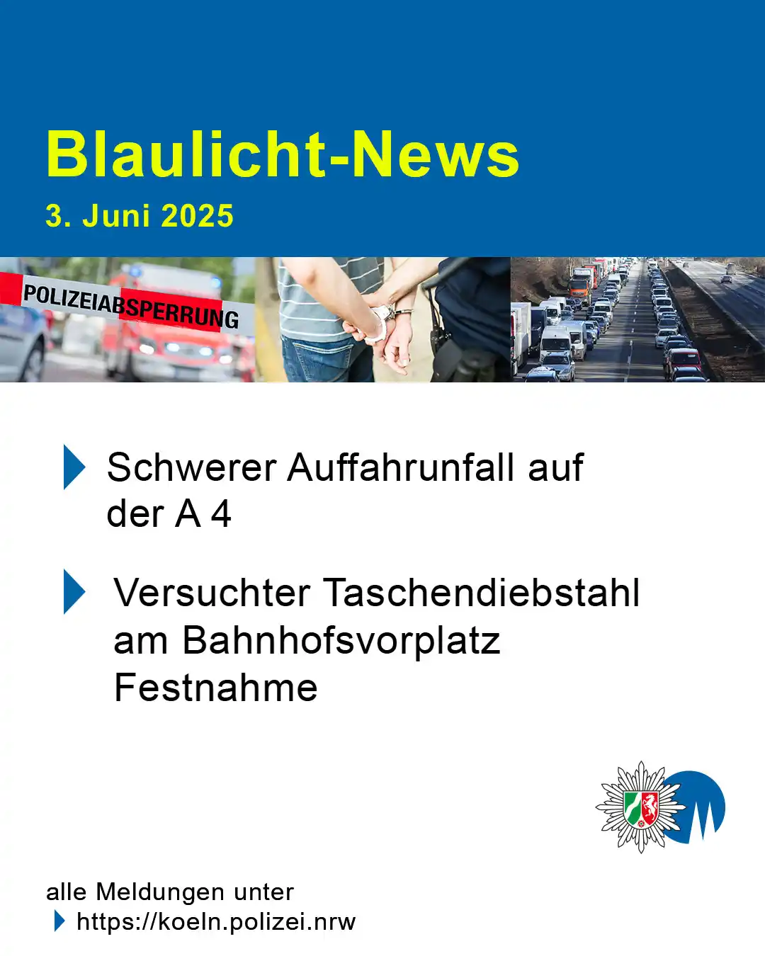 Polizei NRW Köln post