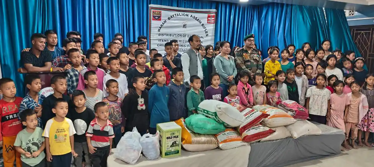 Image from Times of Senapati: *16 Assam Rifles Distribute Relief Materials & Eatables to Flood Affec...