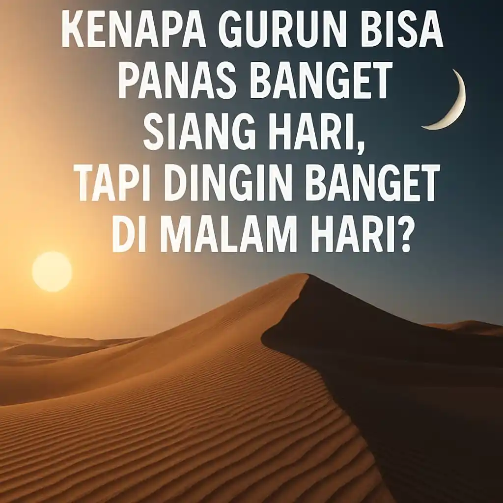 Image from Belajar | Pengetahuan Umum 🔬🔍: *ADA FENOMENA UNIK DI GURUN!😱* *Siangnya panas banget🔥, malamnya din...