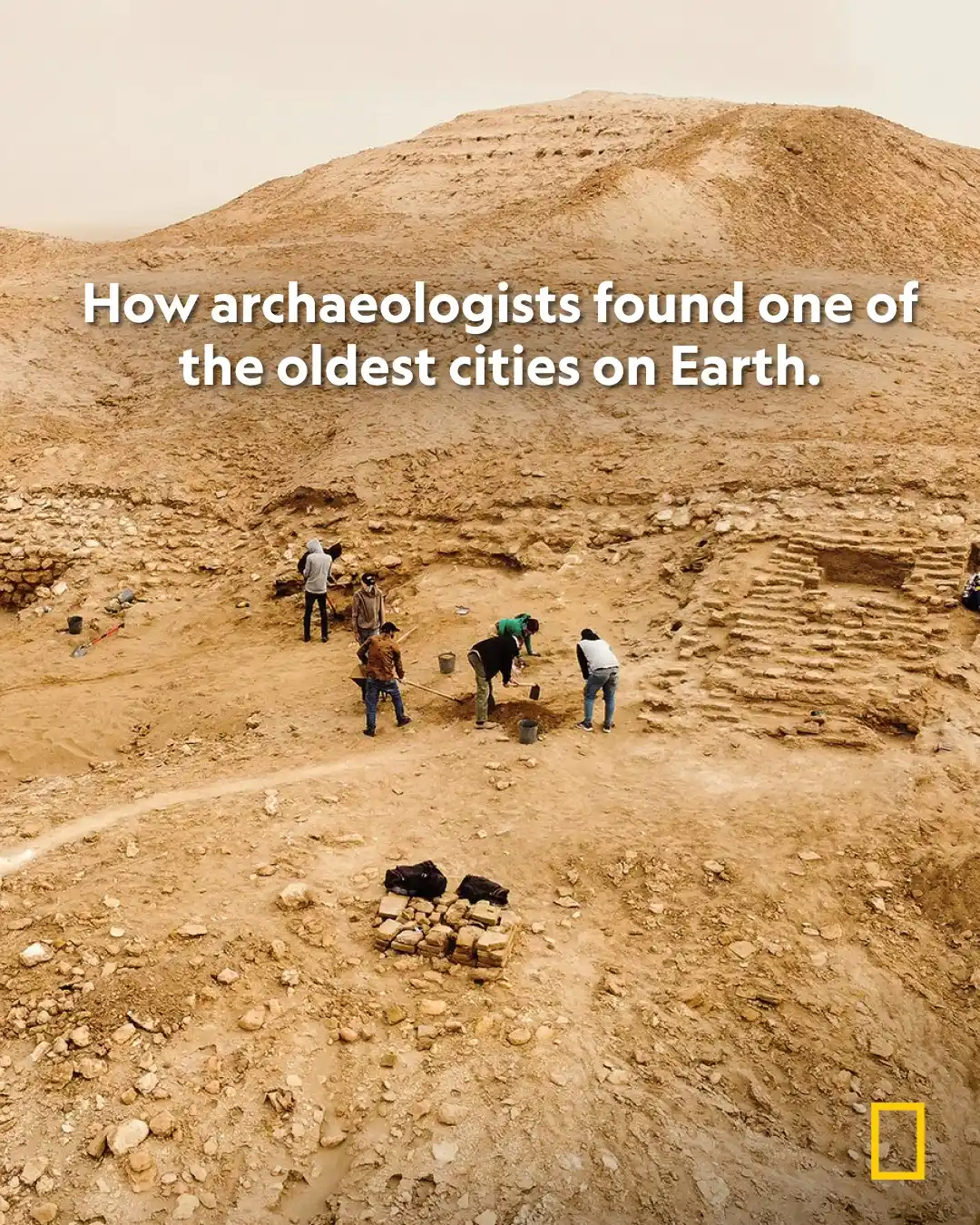 Image from National Geographic : Buried in the Mesopotamian desert, undisturbed for over two millennia,...