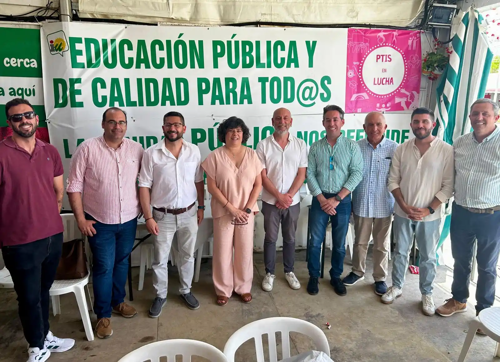 Image from Carmen Álvarez 🔻: ❤️Como cada jueves de Feria, encuentro de convivencia de militantes en...
