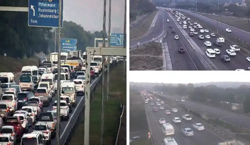 Image from LIVE TRAFFIC & Road incidents Channel: 💥Crash💥 N4 Westbound after Watermeyer St. Left lane closed. Ba...