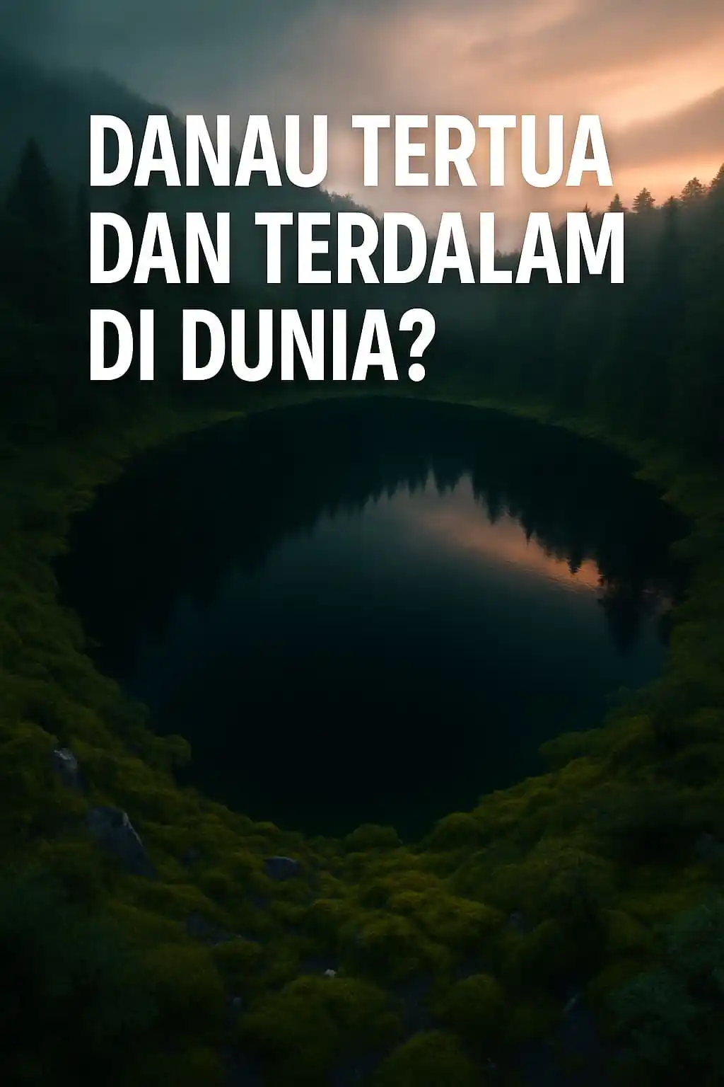 Image from Belajar | Pengetahuan Umum 🔬🔍: *DANAU TERTUA & TERDALAM DI DUNIA⁉️* ──────────────────── 📌 Terletak ...