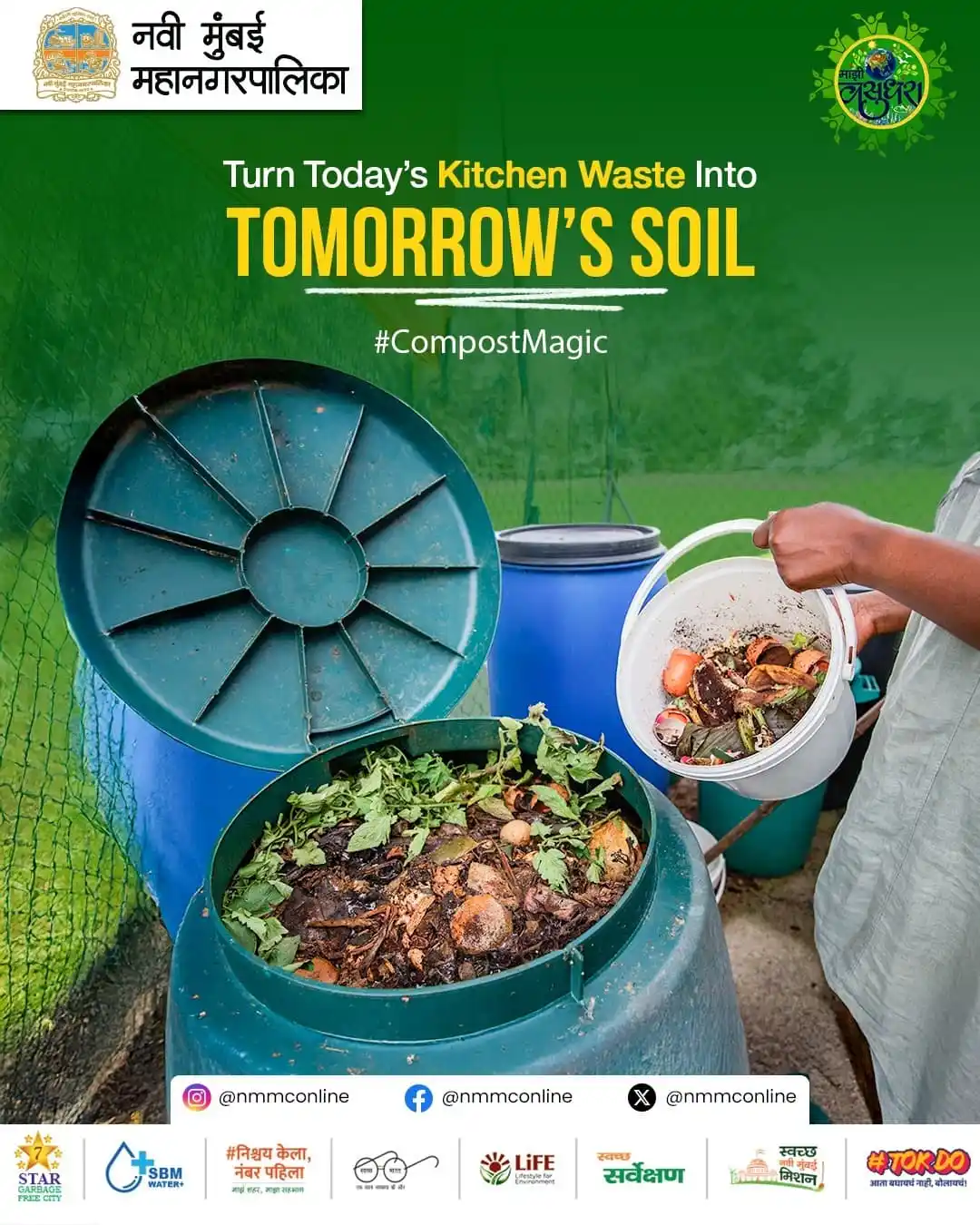 Image from NMMC OFFICIAL: Don’t throw your kitchen waste away—transform it into nutrient-rich co...