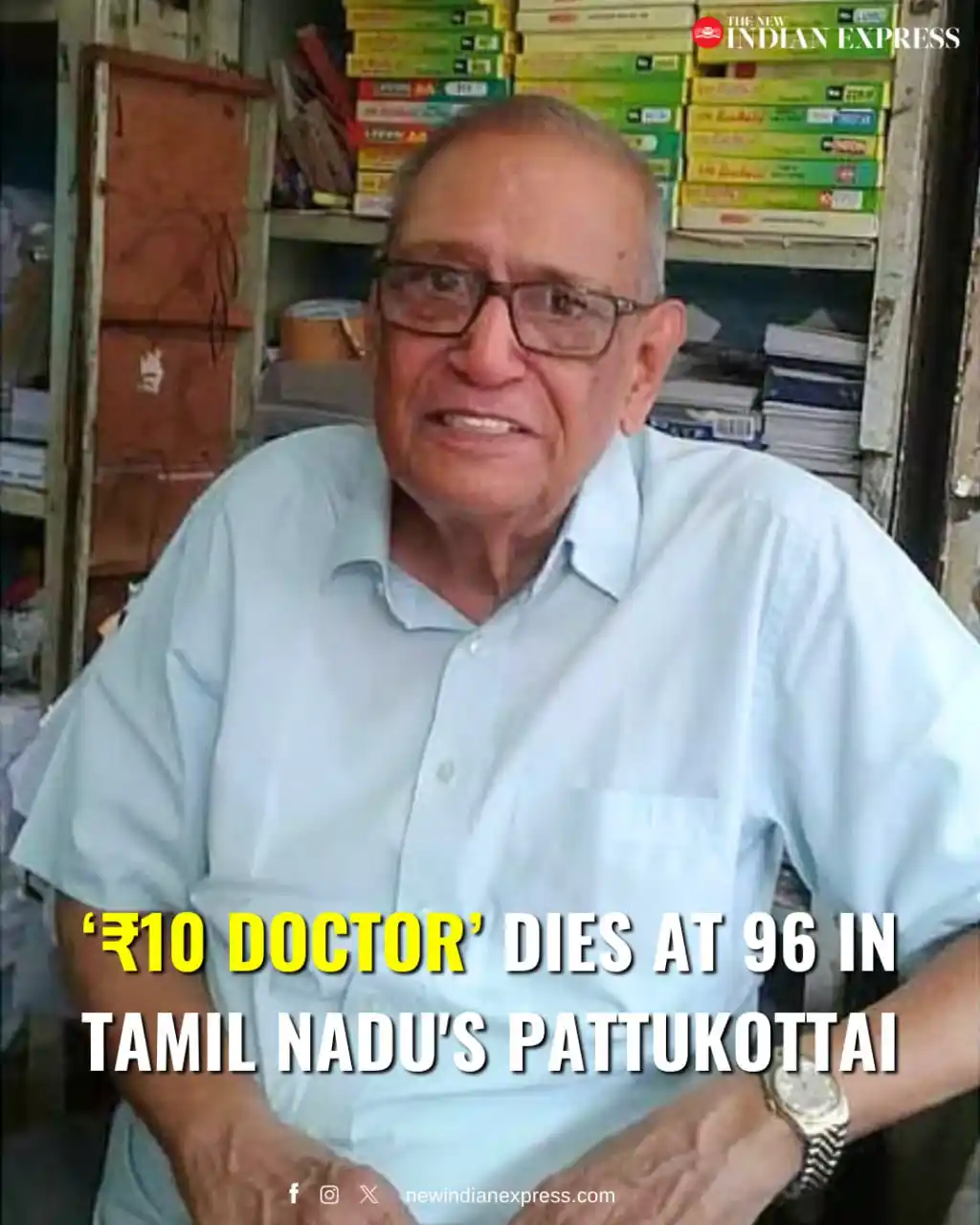 Image from Digital Update: Dr T A Kanagarathinam, also known as 'Ten Rupee Doctor' passed away at...