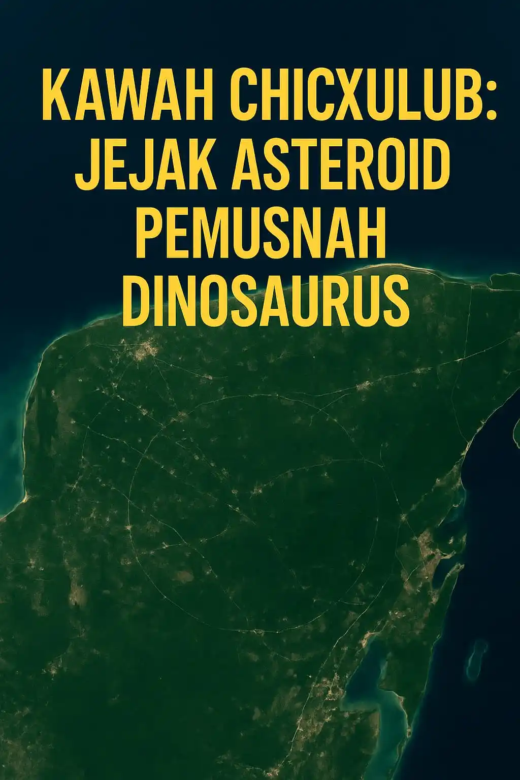 Image from Belajar | Pengetahuan Umum ๐ฌ๐: *KAWAH CHICXULUB : SAKSI BISU KEPUNAHAN DINOSAURUS?! ๐๐ฆ* โโโโโโโโโโโ...