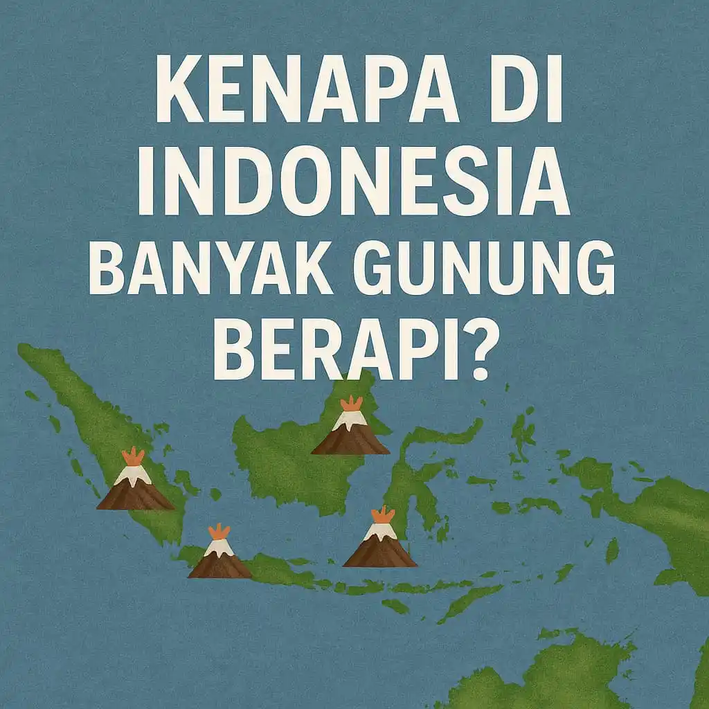 Image from Belajar | Pengetahuan Umum 🔬🔍: *KENAPA DI INDONESIA BANYAK GUNUNG BERAPI?* ──────────────────── *Indo...
