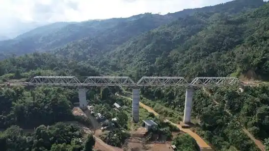 Image from Times of Senapati: *Mizoram Gets Rail Connectivity After Sairang–Bairabi Line Commissioni...