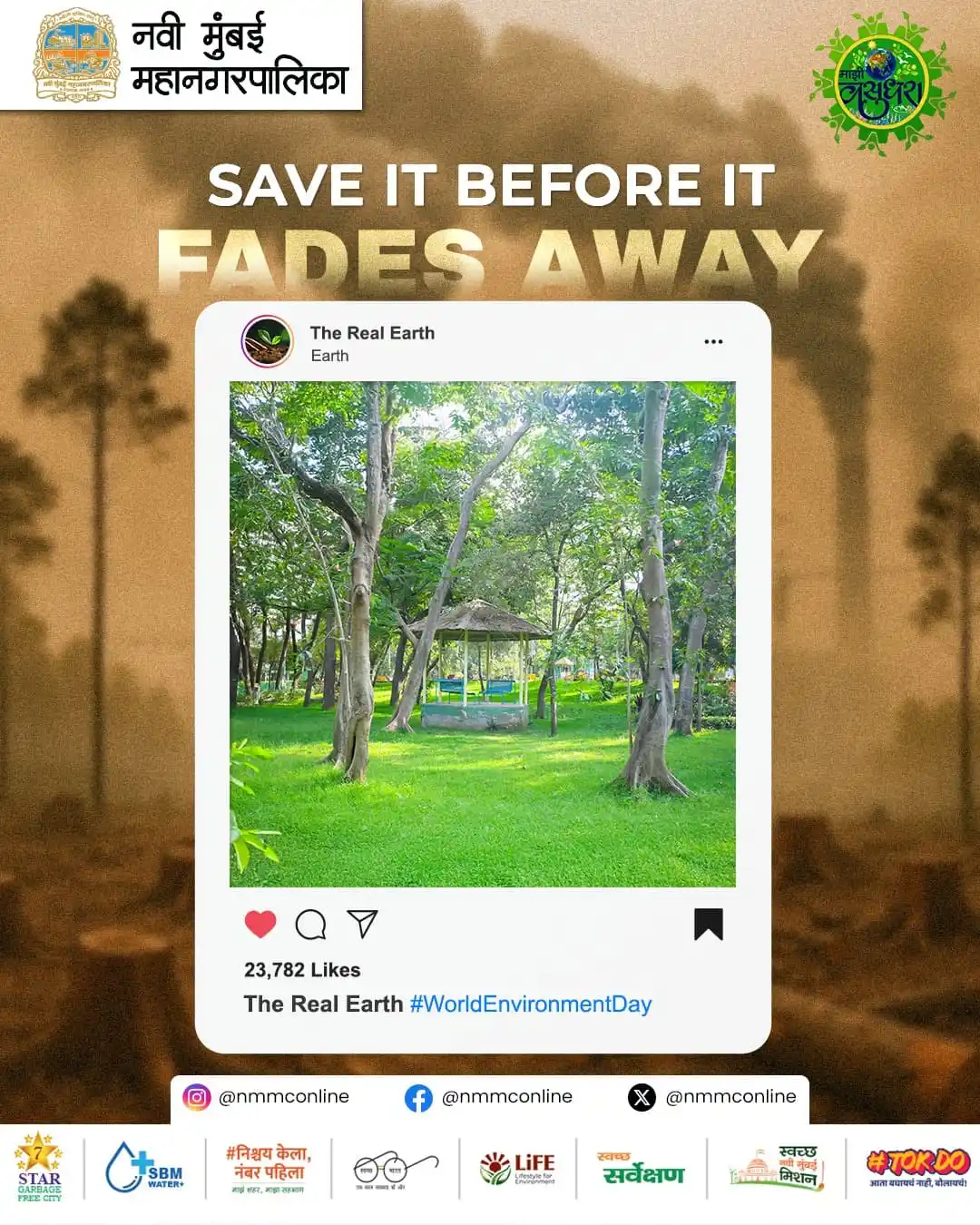 Image from NMMC OFFICIAL: Nature won’t wait forever... What we cherish today could become just a...