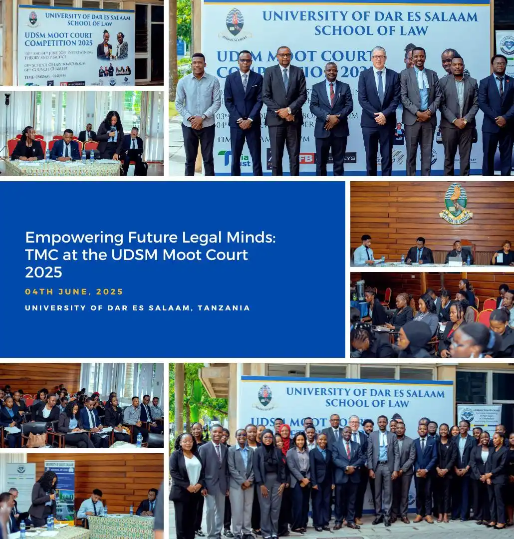 Image from Tech & Media Convergency (TMC): On June 4th, TMC was honored to attend the UDSM Moot Court Competition...