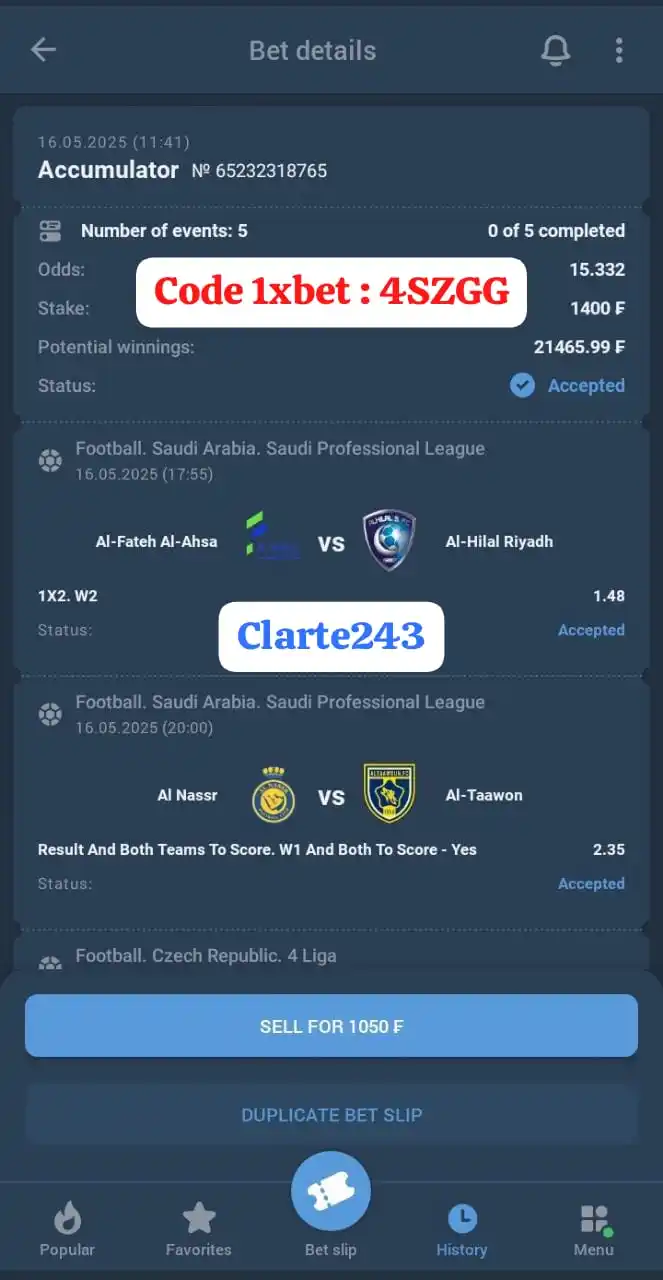 ⚽ COUPON GRATUIT AVEC MASTER CLARTE243 🌟✨🌐 post