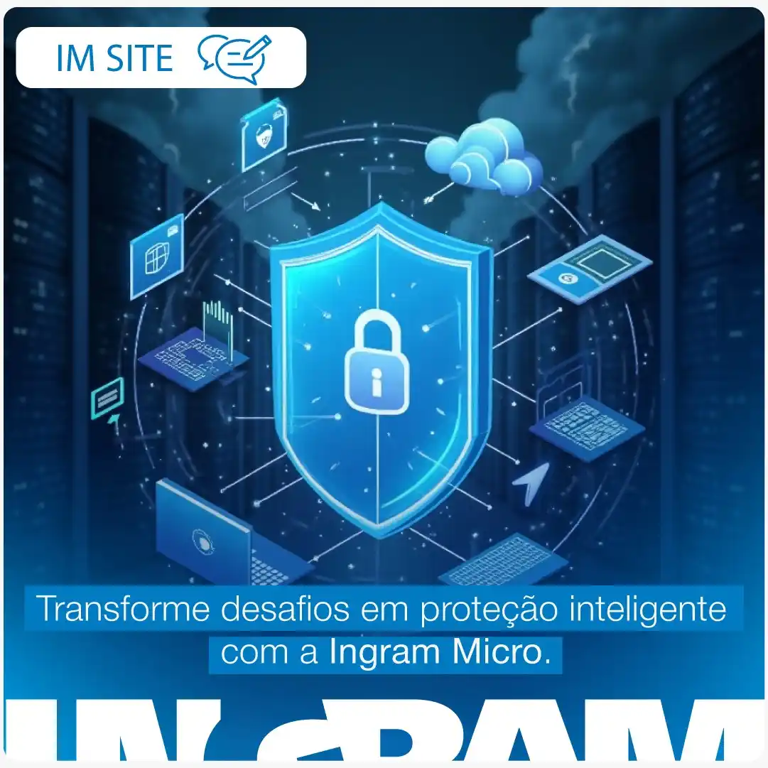 Image from Ingram Micro Brasil: Transforme desafios em proteção inteligente com a Ingram Micro. Copy: ...