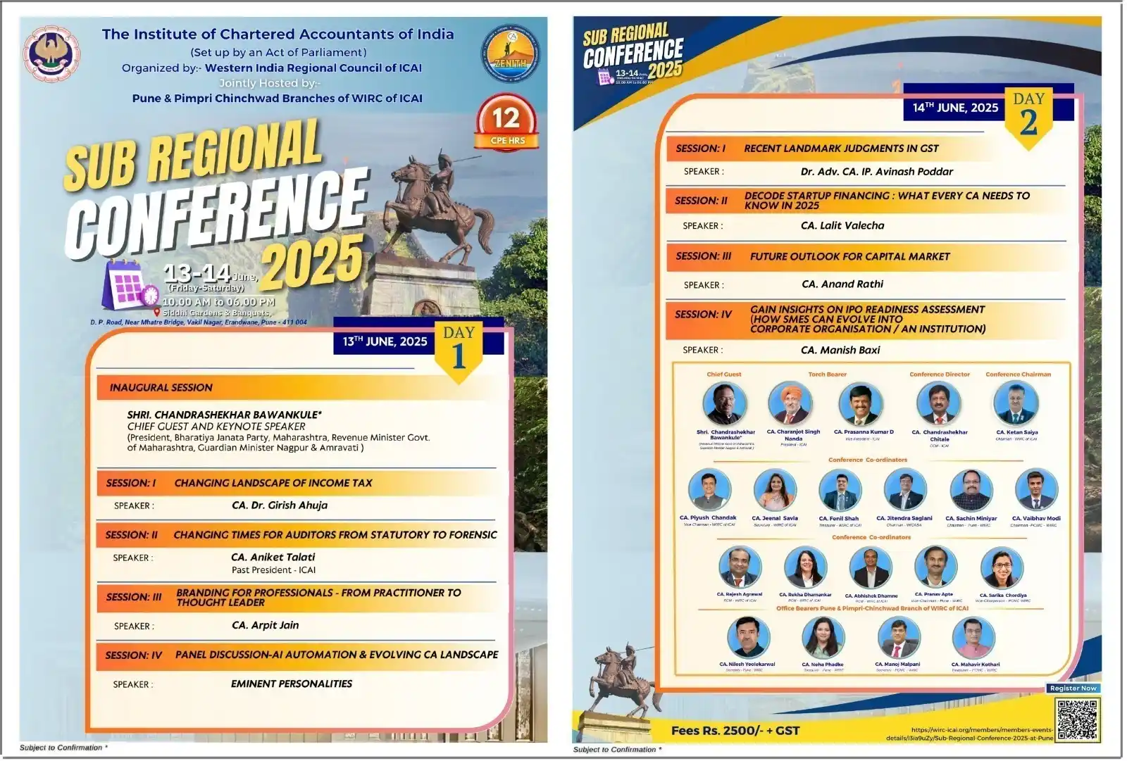 Image from Connect Easy - Community For Finance Professionals: 🌟 *WIRC's Maharashtra Sub Regional Conference (SRC)* is coming to Pun...
