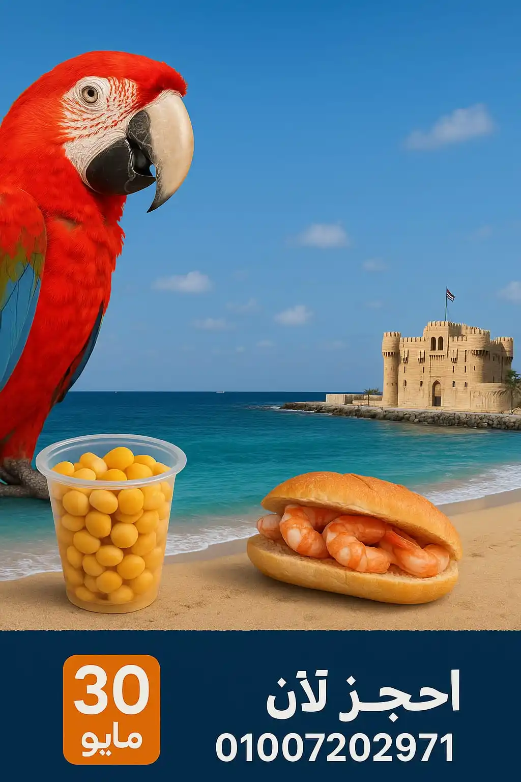 Image from يلا نخيم - Go camping: عاوز تقابل ببغاء بيهزر أكتر منك؟! 🦜🤣 وتختم يومك على البحر بـ ترمس وس...