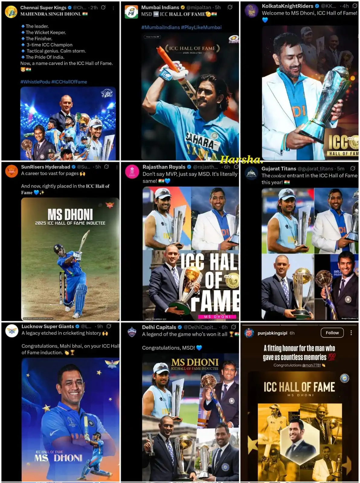 Image from World Cricket Updates: All active IPL teams showed their love towards msdhoni in wishing him ...
