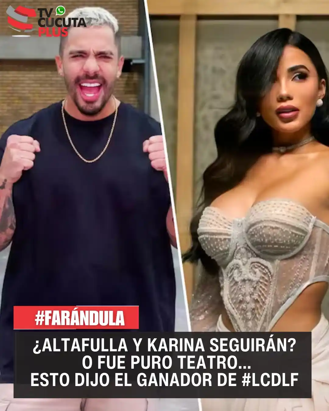 Image from Tvcucuta.co: ¿Altafulla y Karina seguirán? O fue puro teatro... Esto dijo el ganado...