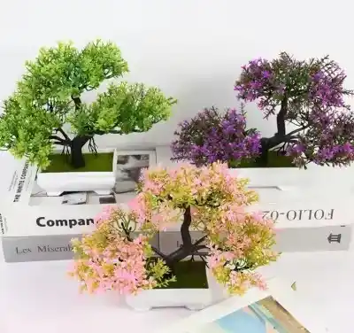 Image from Daily Deals: Artificial Plants Bonsai Small Tree Pot Plant Flowers Potted Ornaments...