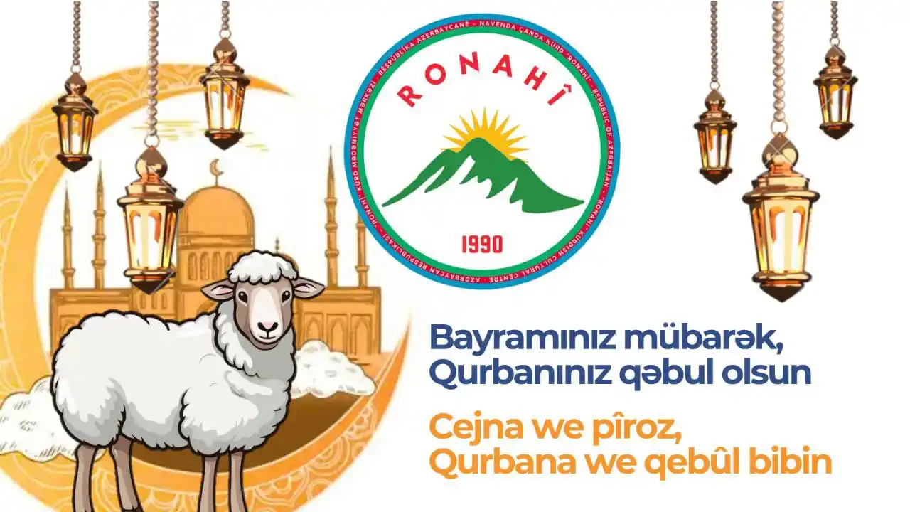 Image from Kürd Media Mərkəzi / Kurdish Media Center: Azərbaycanda fəaliyyət göstərən "Ronahi" Kürd Mədəniyyət Mərkəzi Qurba...
