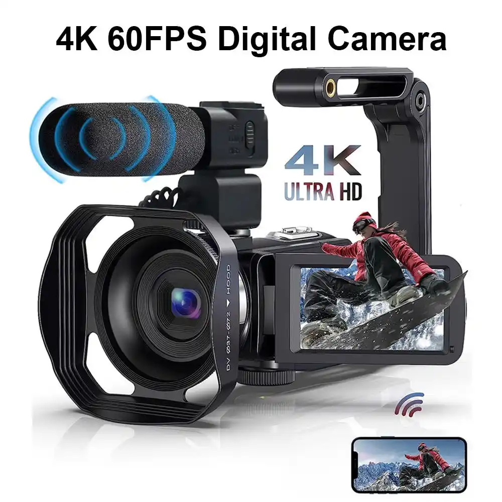 Image from Ali Online Deals: Capture Life in 4K! Get the 48MP Compact Vlogging Camera with a 3" Rot...