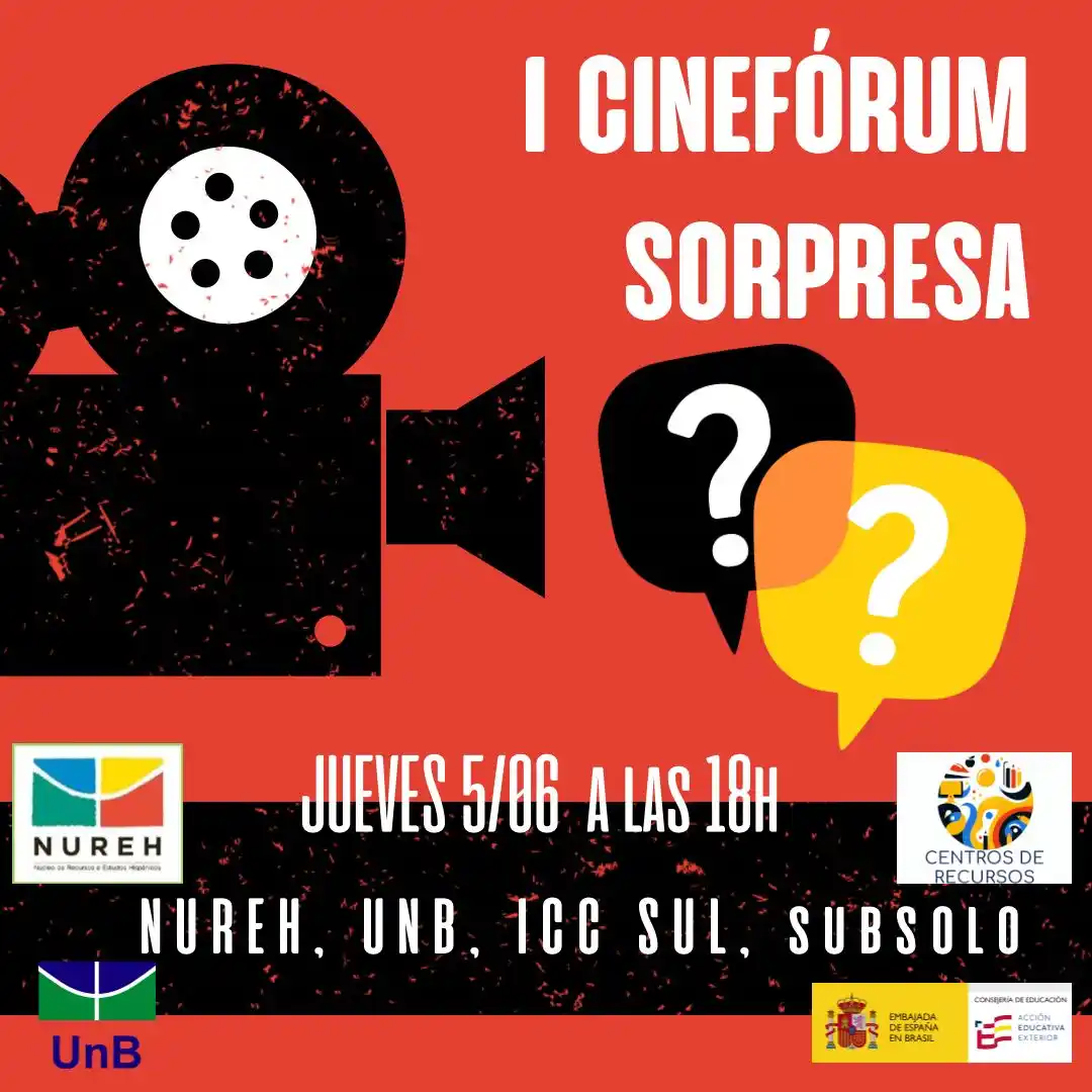 Image from Consejería de Educación en Brasil 🇧🇷🇪🇸📣📣: 🎬✨ ¡CINEFÓRUM SORPRESA este jueves! ¿Te apuntas a una aventura cinem...