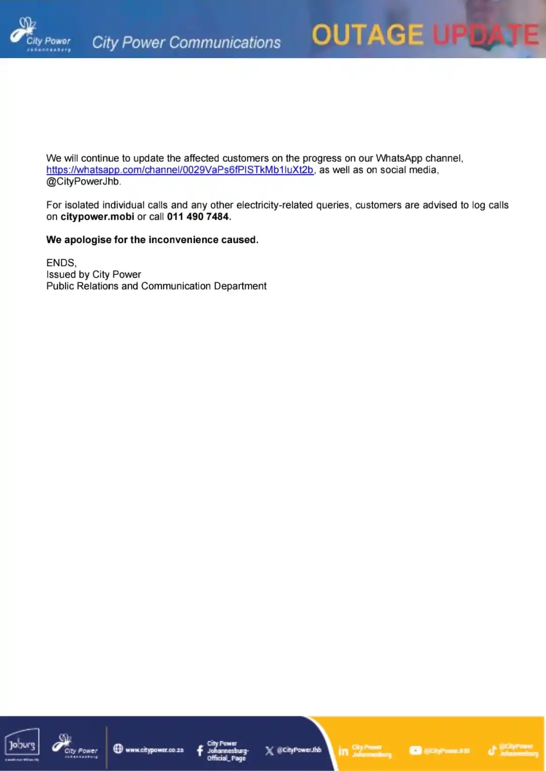 Image from Midrand SDC Outage Updates: <a class="text-blue-500 hover:underline cursor-pointer" href="/hashtag...