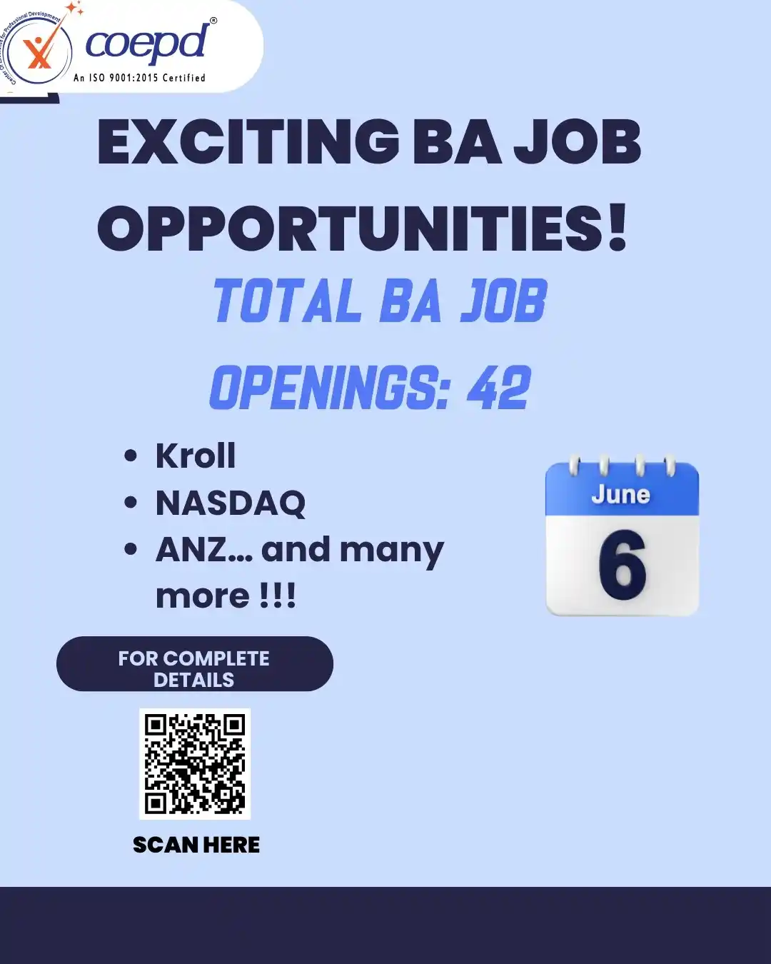 Image from IT BA Careers: Dear Aspirant, Greetings from Center of Excellenc...