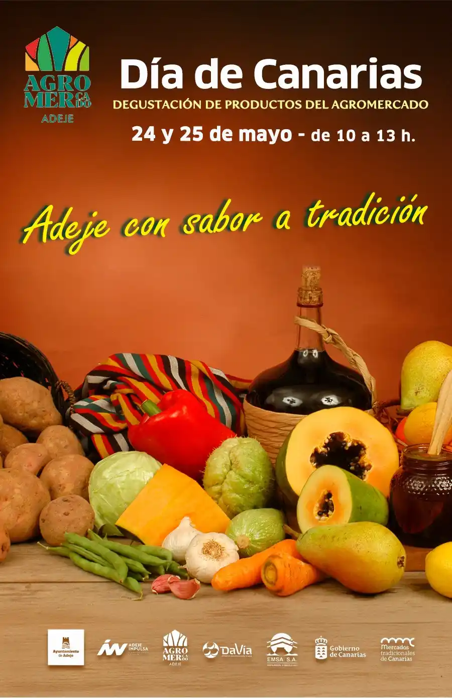 Image from Adeje, espacio de convivencia: 🎉 *DÍA DE CANARIAS EN EL AGROMERCADO DE ADEJE* 🇮🇨 📅 *24 y 25 de ma...