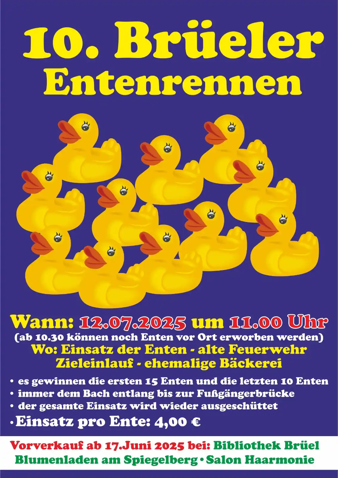 Image from Brüeler Nachrichten: Die Enten schnattern schon sehr aufgeregt und fiebern dem großen Renne...