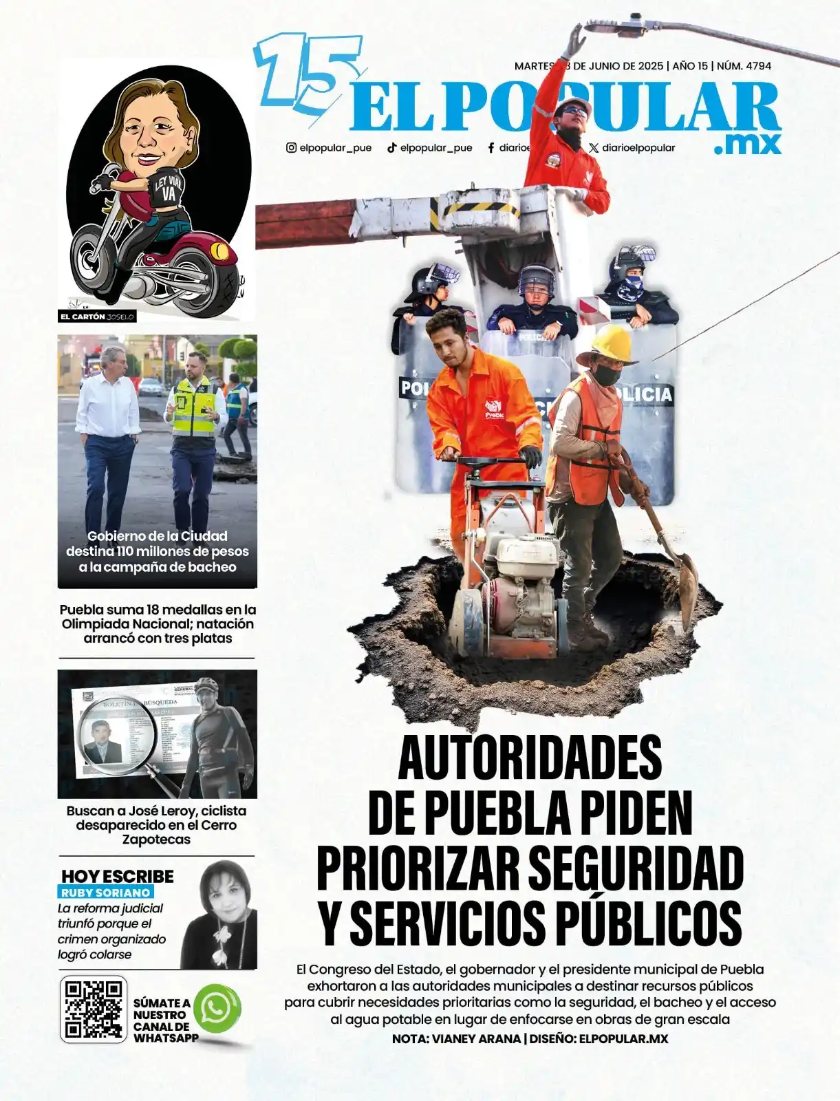 Image from 📰 El Popular mx. - Periodismo con causa: 🚨🚧EL GOBERNADOR ASEGURÓ QUE ATENDER TEMAS COMO EL BACHEO, EL AGUA PO...