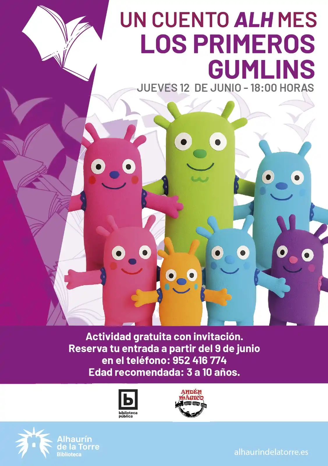 Image from Alhaurín de la Torre, Calidad de Vida: EL JUEVES 12 DE JUNIO SE CELEBRA OTRA CITA DE ‘UN CUENTO ALH MES’ EN L...
