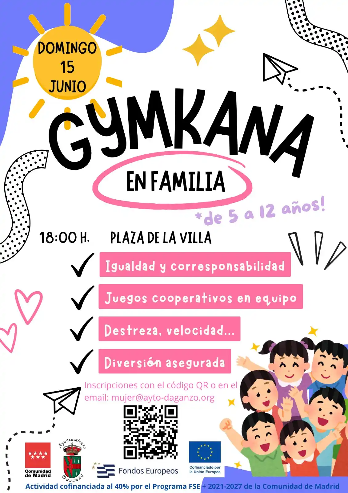 Image from Ayuntamiento de Daganzo de Arriba: ESTAS DE SAN ANTONIO 2025🎉 📌GYMKANA FAMILIAR 🧩🎯🎈🎉🏃♀️ 📣¡ATE...