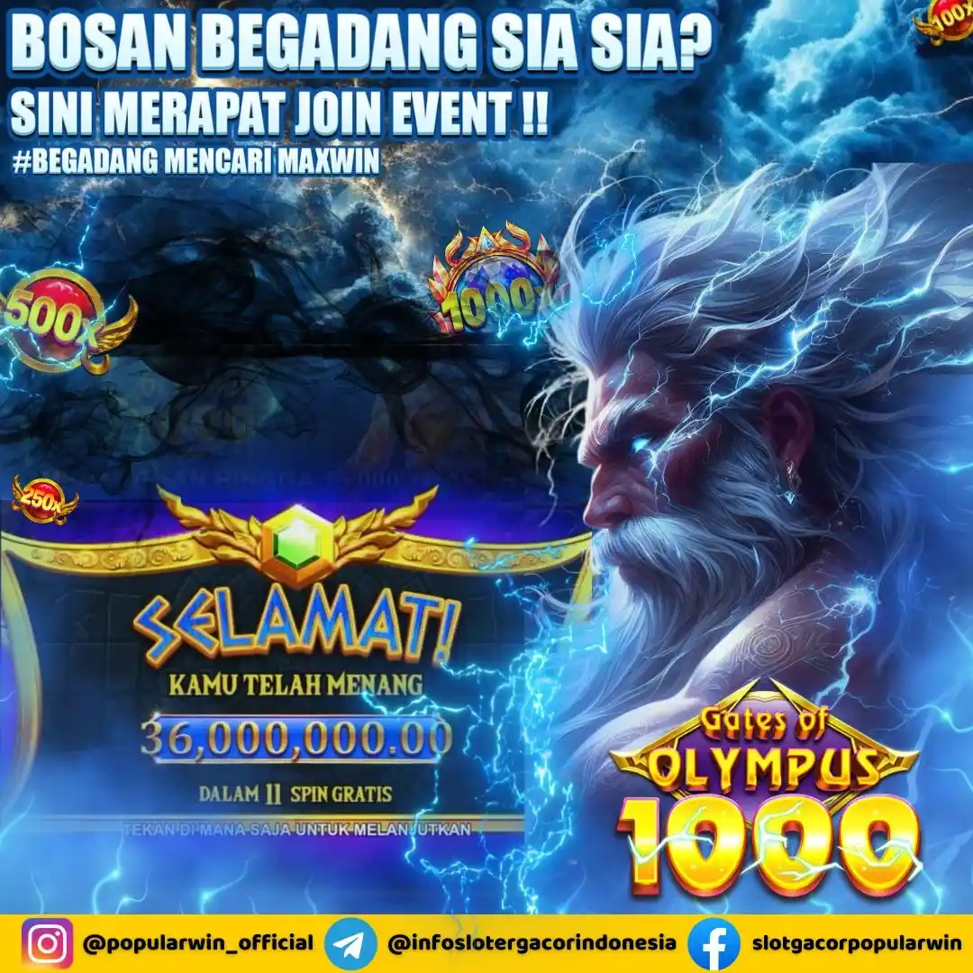 Image from POPULARWIN OFFICIAL: ✨ *EVENT PAKET MALAM POPULARWIN !!* ✨ _*SERING RUNGKAD ?! SINI MERAP...