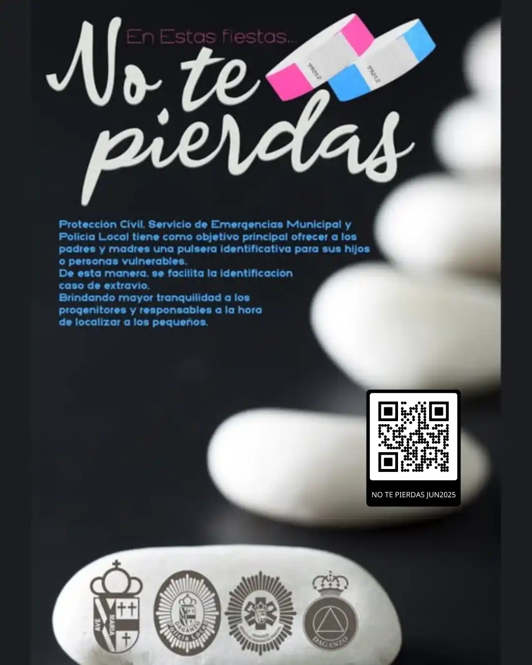 Image from Ayuntamiento de Daganzo de Arriba: 🎉FIESTAS DE SAN ANTONIO 2025🎉 📌 👧👦PULSERA "NO TE PIERDAS”👦👧...