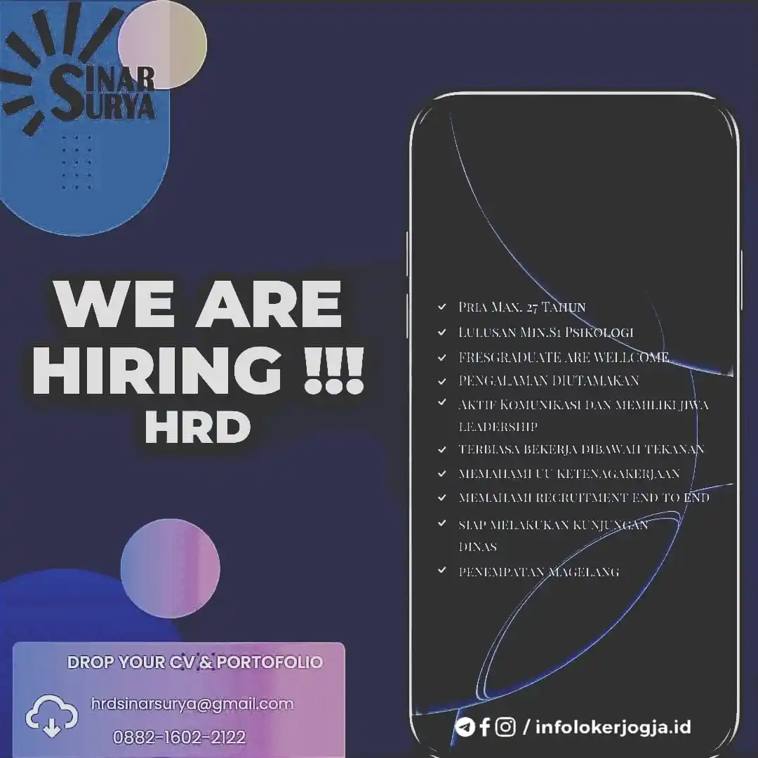 Info Loker Magelang (Official) post