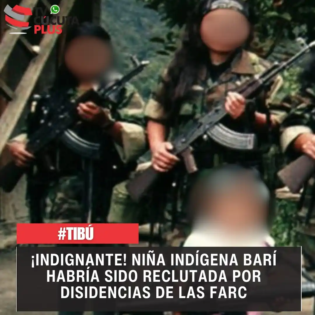 Image from Tvcucuta.co: *¡Indignante! Niña indígena Barí habría sido reclutada por d1sid3nc14s...