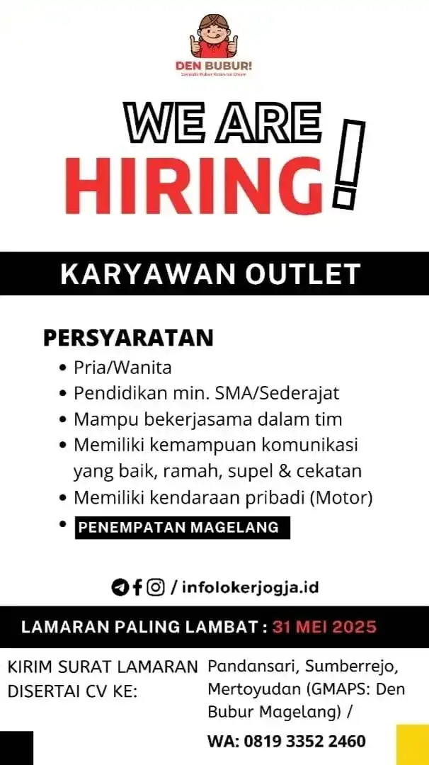 Info Loker Magelang (Official) post