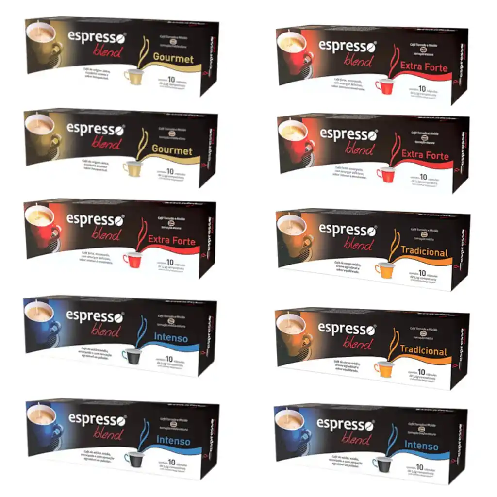 Image from ✨PromosdaMah: ☕ Kit 100 Cápsulas Sortidas de Café 100% Arábica Para Maquina Nespress...