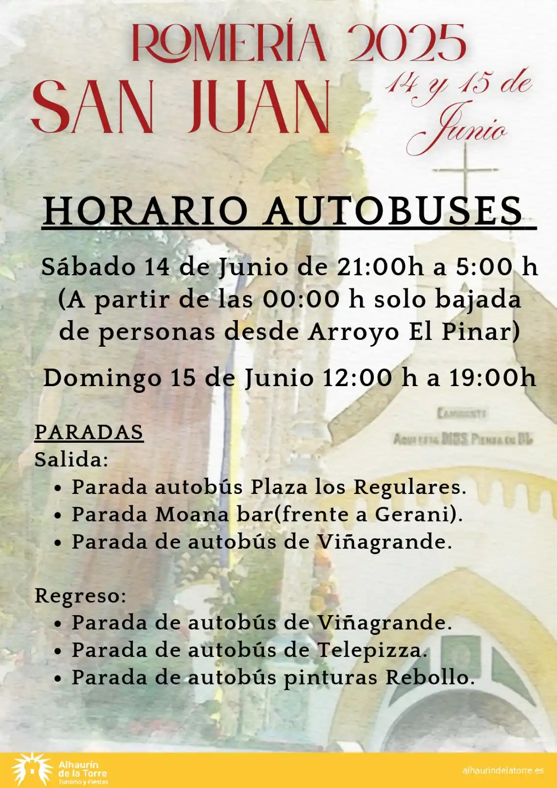Image from Alhaurín de la Torre, Calidad de Vida: 🎉🚍 ¡Llega la Romería de San Juan 2025! 🚍🎉 📅 14 y 15 de junio 📍 A...