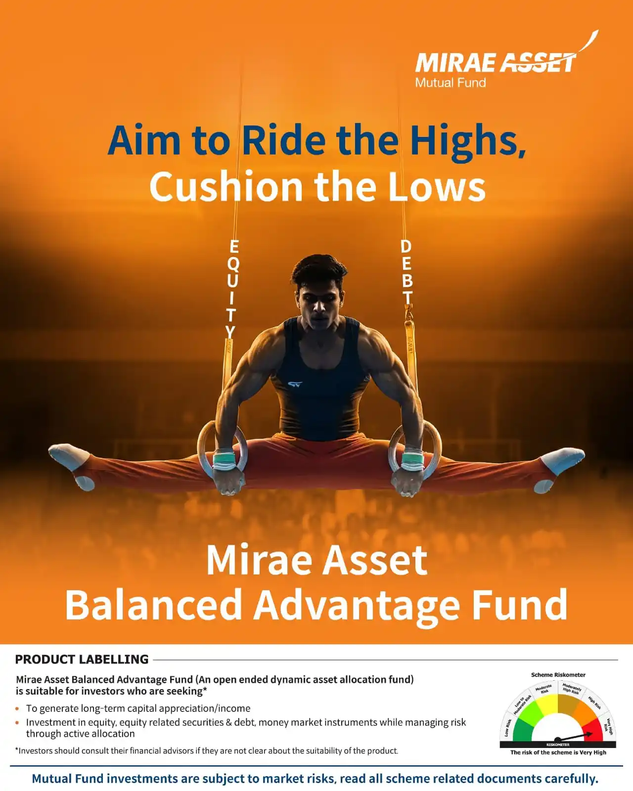 Image from Mirae Asset Mutual Fund: 📊 Markets fluctuate, your investment strategy shouldn’t. 🤝 With *dy...