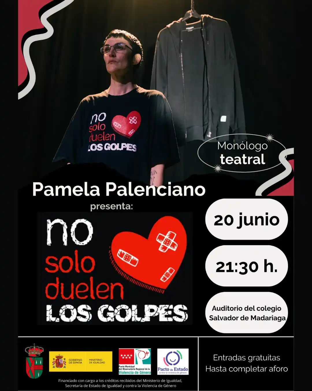 Image from Ayuntamiento de Daganzo de Arriba: 🦋❤️🩹MONÓLOGO "NO SOLO DUELEN LOS GOLPES"❤️🩹🦋 PAMELA PALENCIANO E...