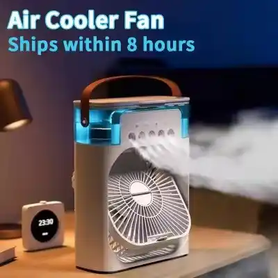 Image from Daily Deals: New 3 In 1 Fan AIr Conditioner Household Mini Air Cooler LED Night Lig...
