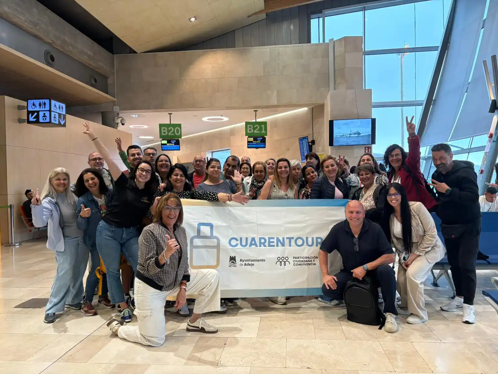 Image from Adeje, espacio de convivencia: ✈️¡Nos vamos a Málaga! ✈️ Hoy nuestro querido grupo de Cuarentour se ...