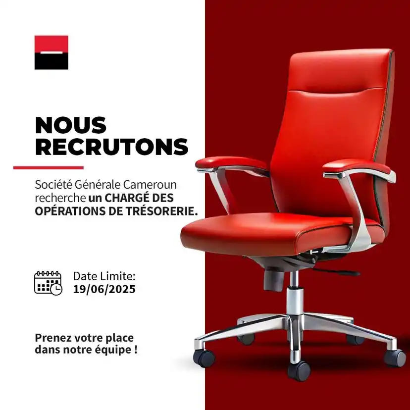Image from Arch Africa Careers (#AAC): [𝗢𝗳𝗳𝗿𝗲 𝗱’𝗲𝗺𝗽𝗹𝗼𝗶]  Société Générale Cameroun recrute un 𝐂�...