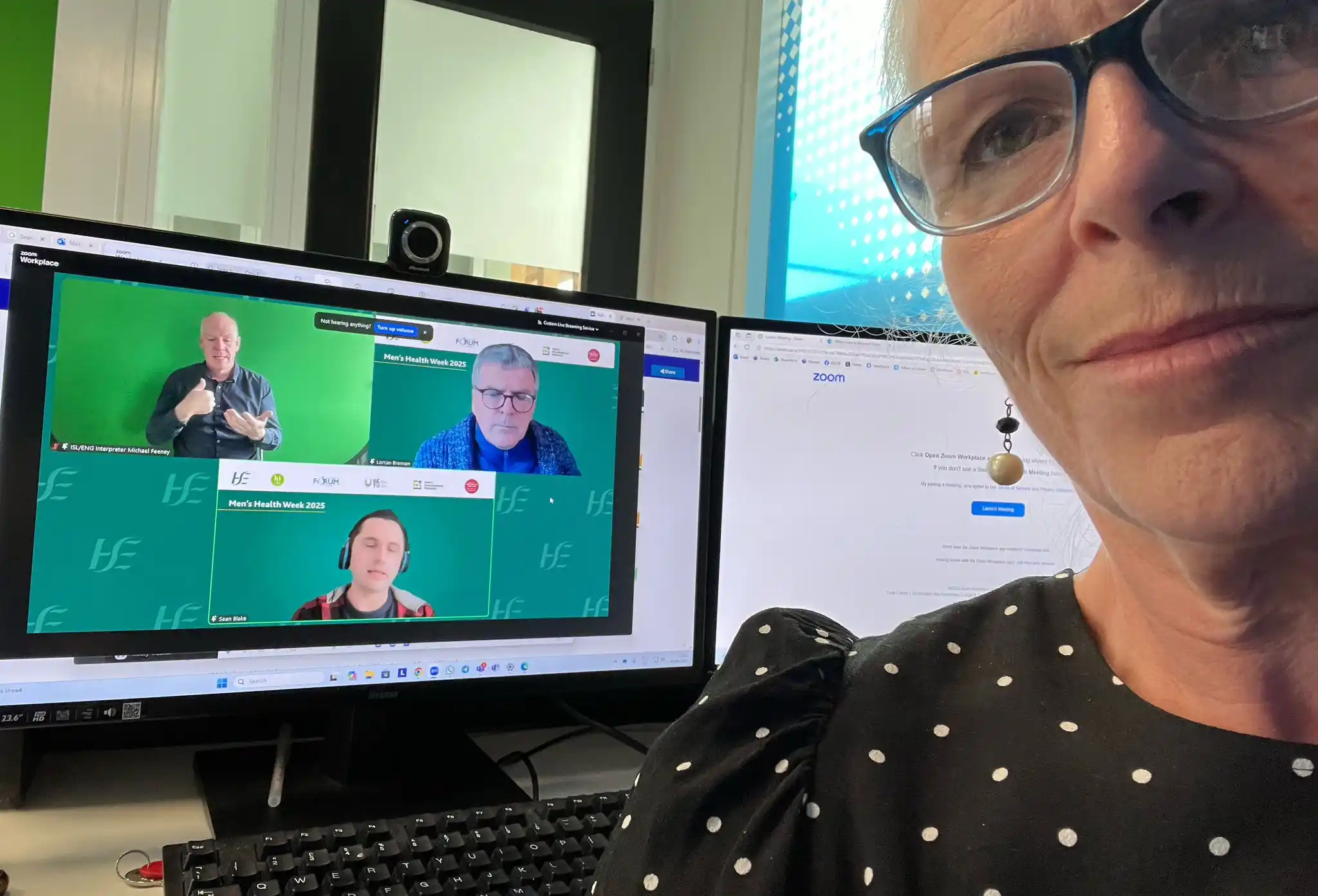 Image from IDS Information Office: Orla attended an insightful Men's Health Week Webinar with ISL, hosted...