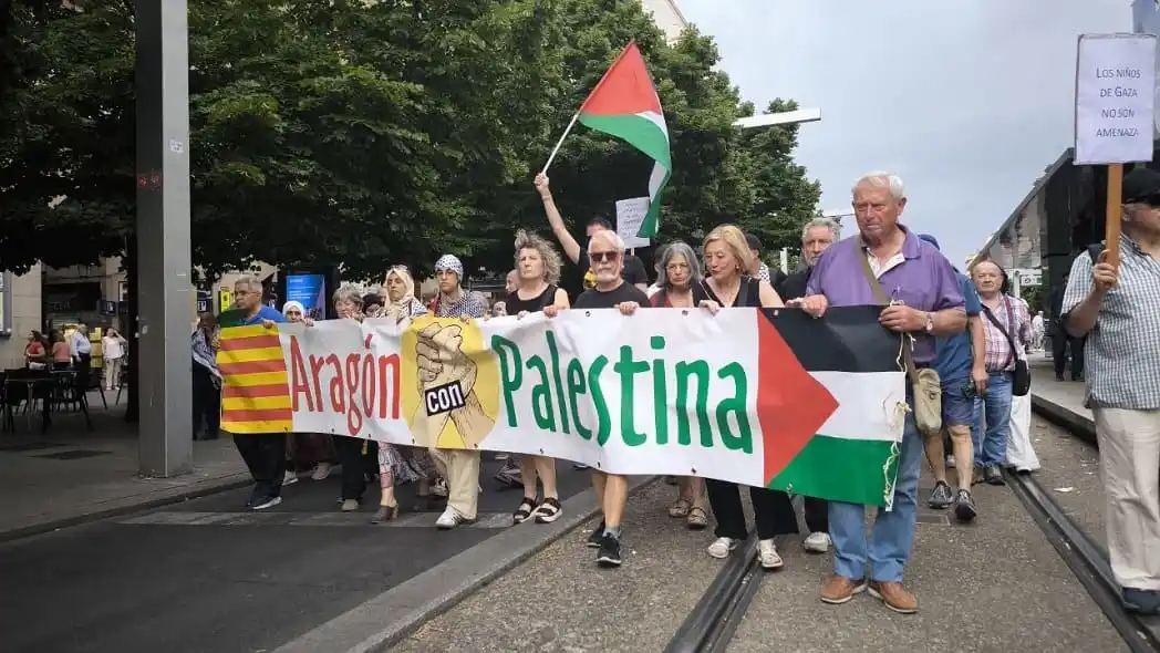 Image from ARAINFO: Palestina se desangra ante nuestras pantallas y el Aragón internaciona...